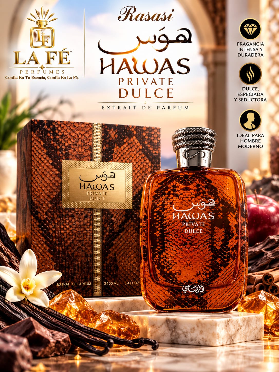 Rasasi Hawas Private Dulce 100ml EXTRACTO De PARFUM Man